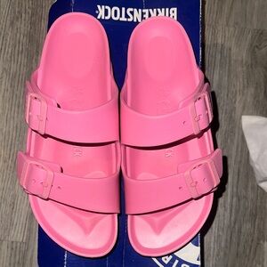 Birkenstock Pink Double Buckle Slide Sandals